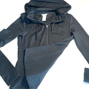 NWOT: Jockey Black Zip-Up Hoodie XS